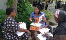 Participants carrying out a one-on-one counseling at Family Health Clinic Area 2, Abuja
