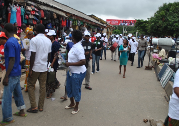 Participants in Wuse market, Abuja