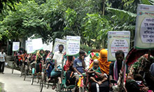 Charkalmi Union of Charfession of Bhola District rickshaw rally