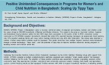 Positive Unintended Consequences in Programs for Women’s and Child Nutrition in Bangladesh: Scaling Up Tippy Taps