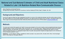 National and Sub-National Estimates of Child and Adult Nutritional Status Related to Later Life Nutrition-Related Non-Communicable Disease