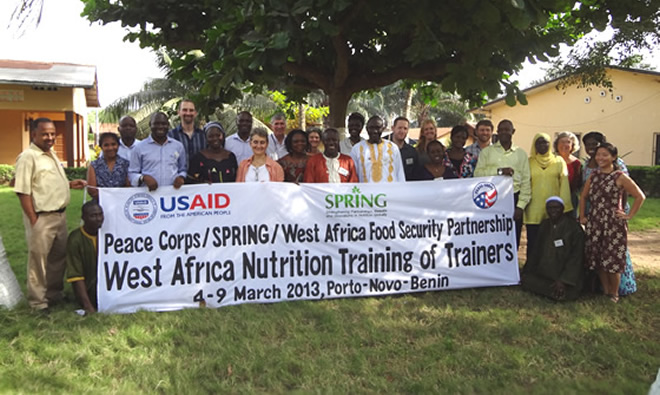 SPRING Partners with Peace Corps to Provide Nutrition Training in West Africa