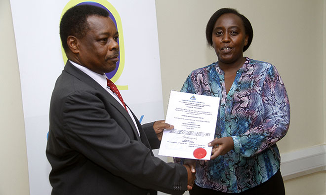 Receiving a certificate for competent testing of fortified foods