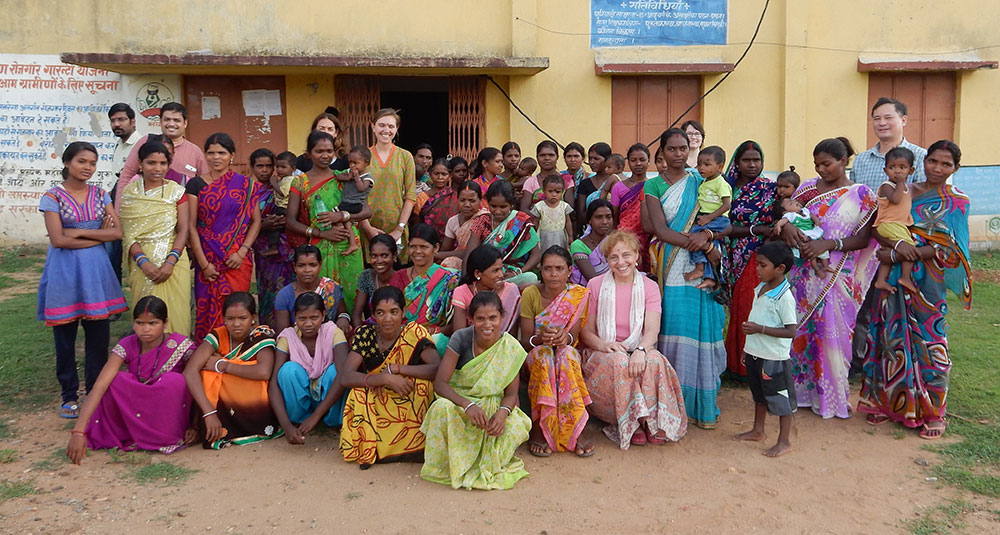 The field visit group in Jharkhand, India. 