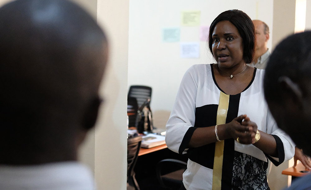 Coumba of KAWOLOR explains the importance of thinking of key behavior change concepts throughout the team’s activities. 