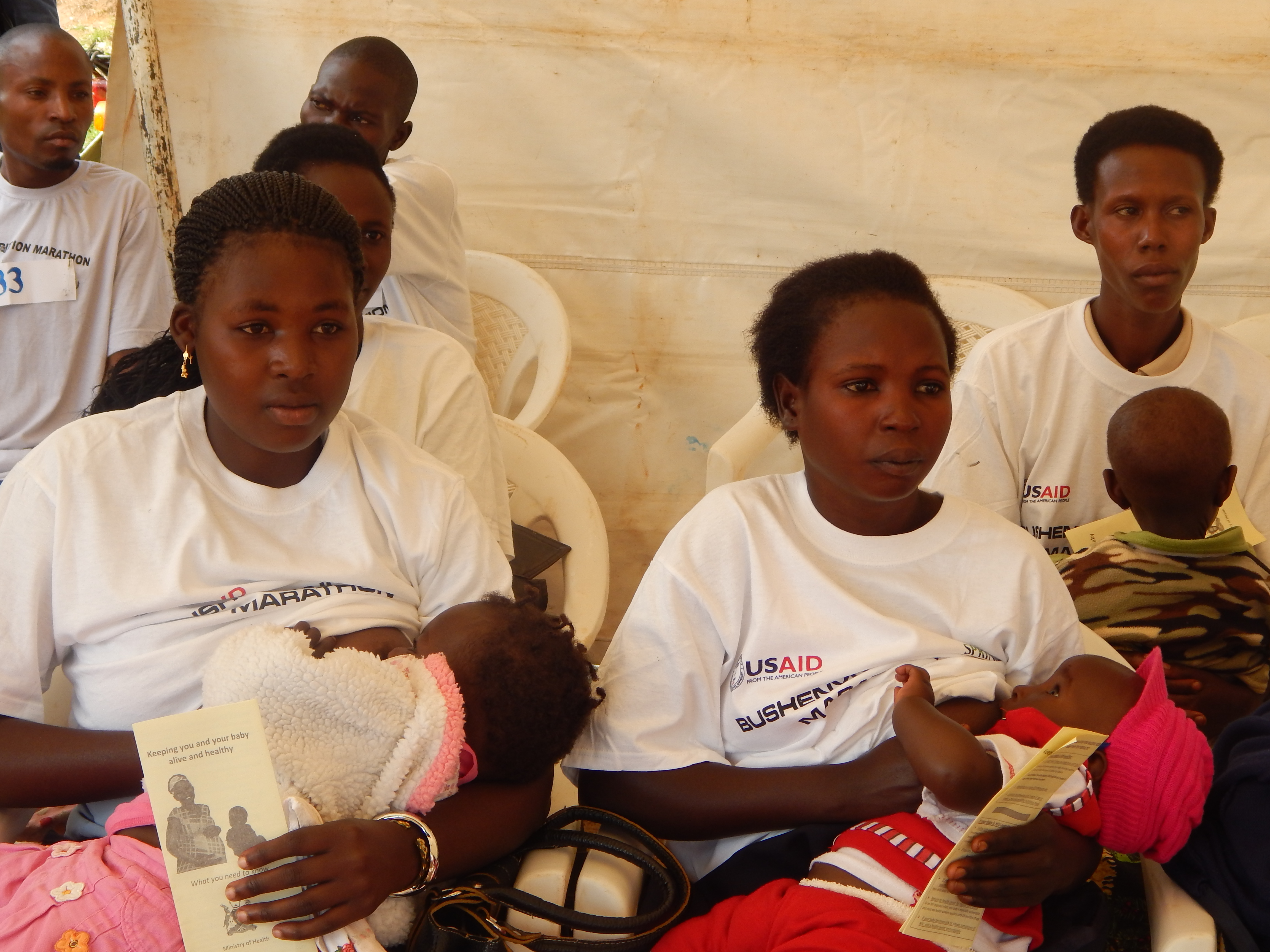 Breastfeeding mothers took part in the marathon event and received nutrition tips from experts.
