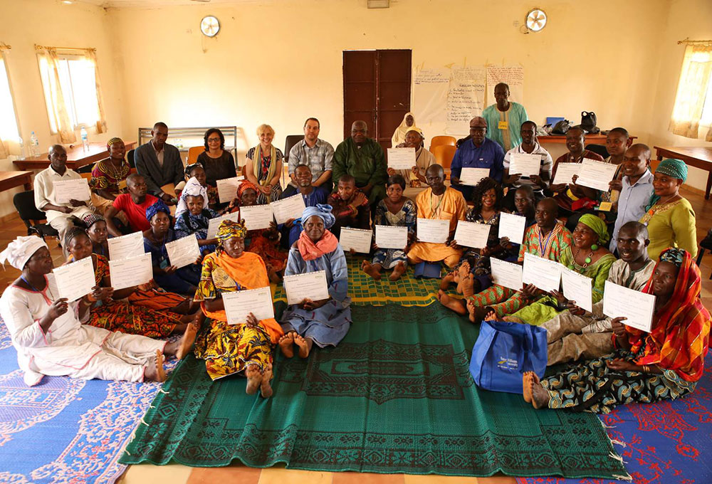 Participants received certificates for completing the MICYN training.