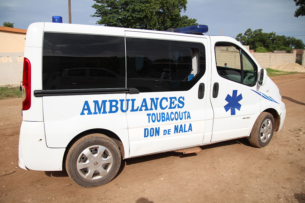 An ambulance and medics were on hand to attend to any emergencies.