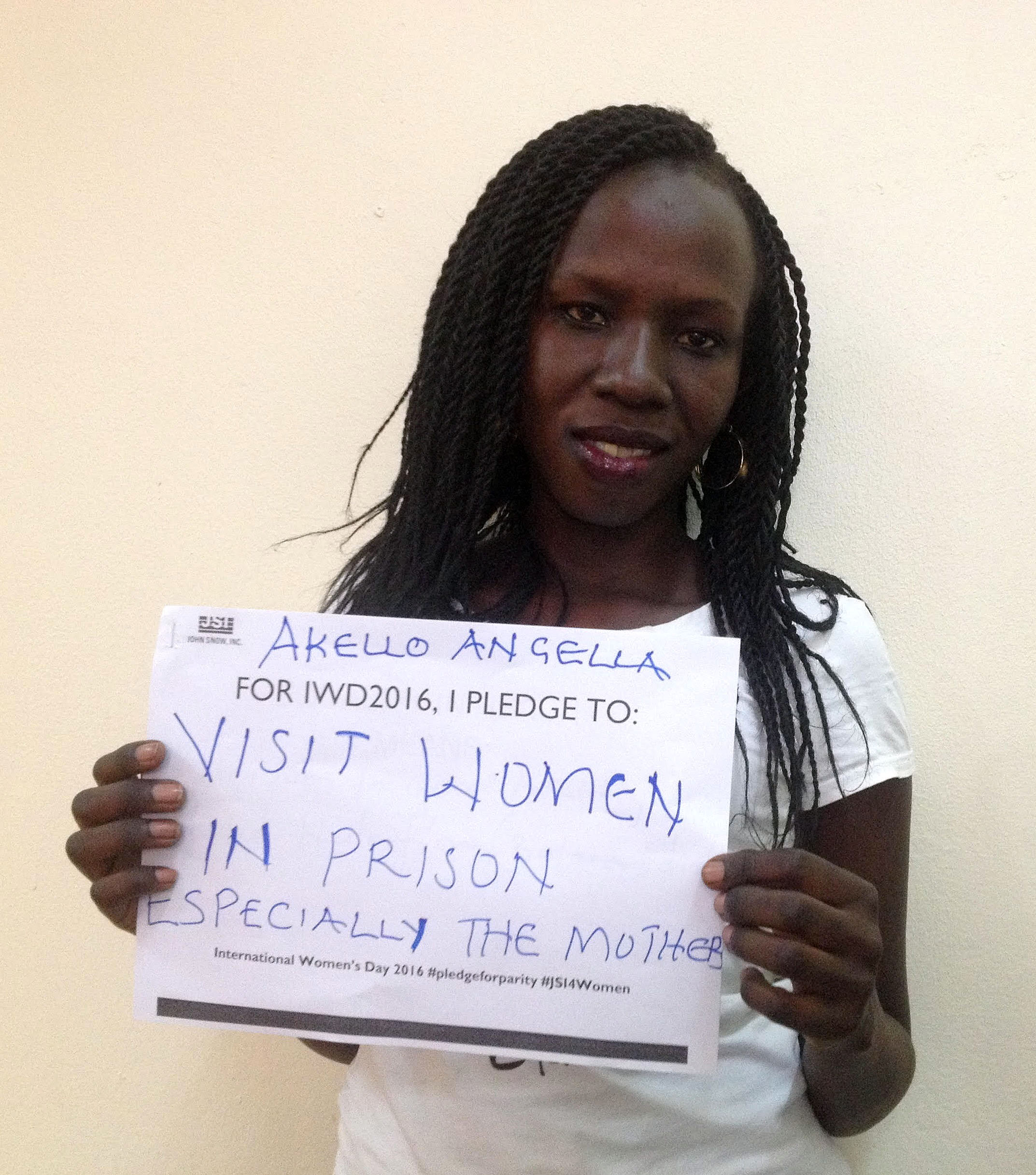 "For IWD ’16, I pledge to visit women in prison, especially the mothers"