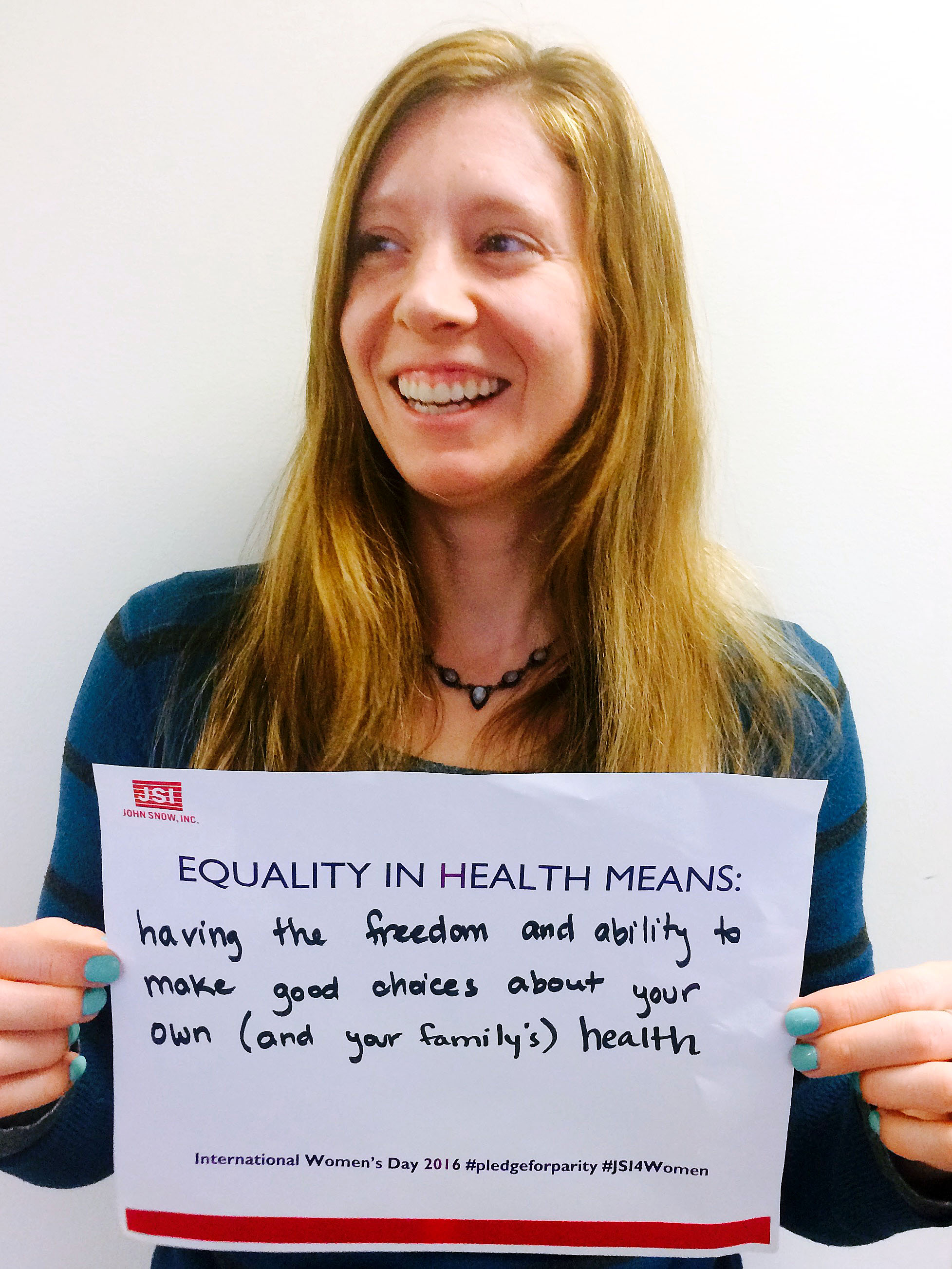 "Equality in health means having the freedom and ability to make good choices about your own and your family's health"