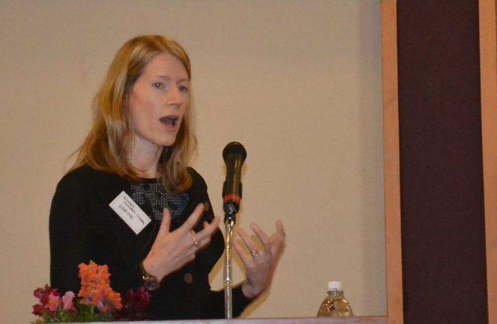 Principal Investigator Amanda Pomeroy-Stevens presents the methods of the PBN Nepal case study