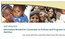 Gap Analysis: Information Needed for Consensus on Policies and Programs to Improve Iron Nutrition