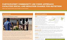 Participatory Community-Led Video Approach Catalyzes Social and Behavior Change for Nutrition