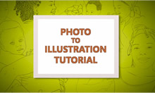 Photo to Illustration Tutorial intro slide