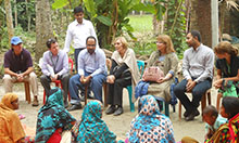 VIP USAID delegation at the new FNS site in Chhota Bahirdia Purbopara in Fakirhat upazila Bagerhat, Khulna - 28 October, 2014