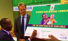 Launch of the Vitamin and Mineral Powder Program in Uganda